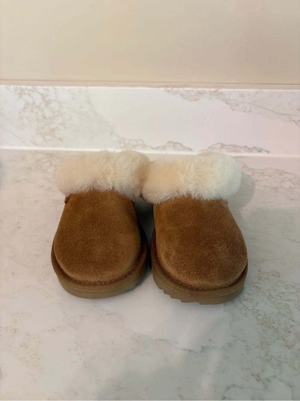 UGG Plush Shearling-Lined Boot - Cream-boys slippers